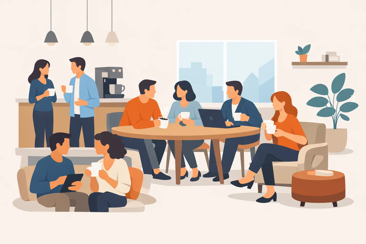 8 ideias de café compartilhado para reunir bem