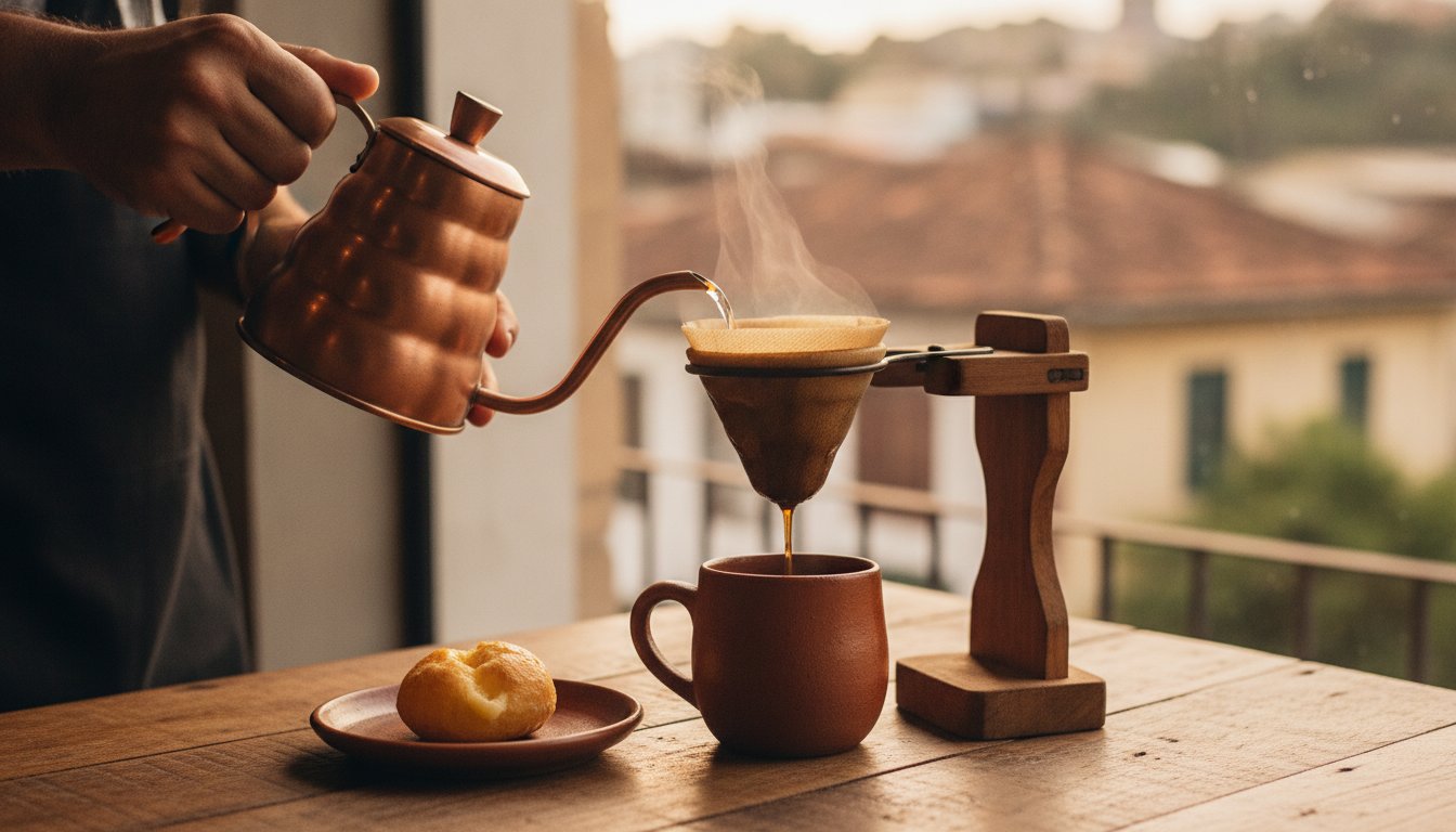 Café coado na hora em BH: O ritual do afeto e a tradição mineira na xícara