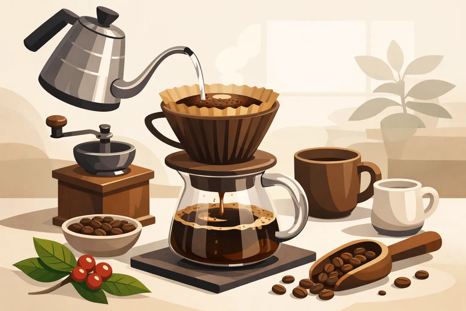 Como é feito café coado artesanal de verdade