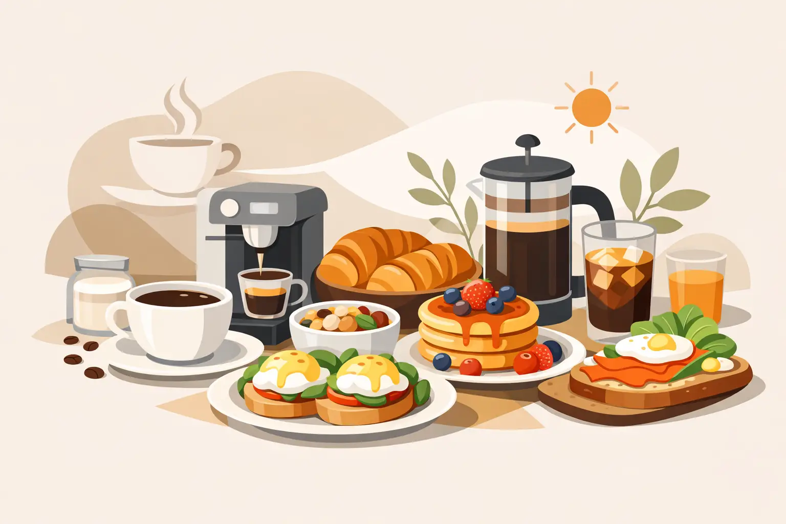 Como harmonizar café e brunch sem errar