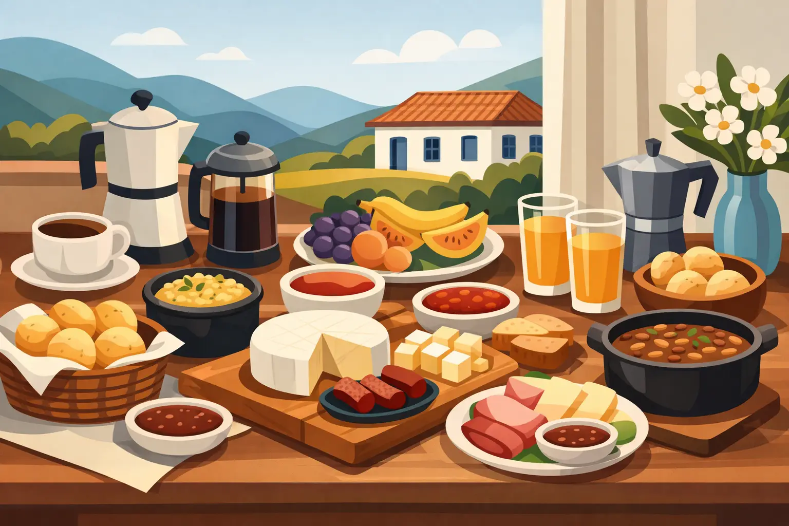 Como montar uma mesa de brunch mineiro em casa