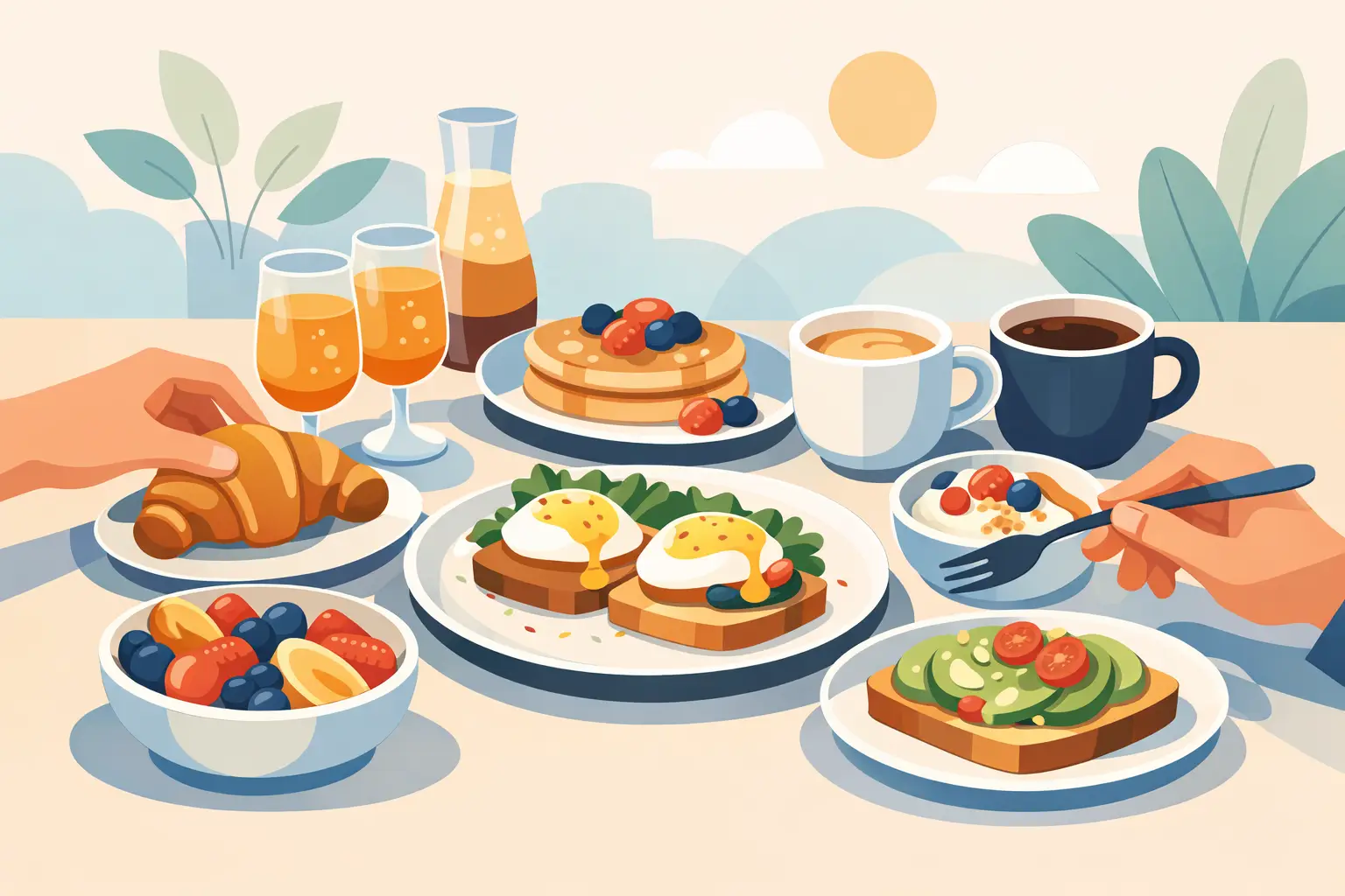 O que pedir num brunch para dois