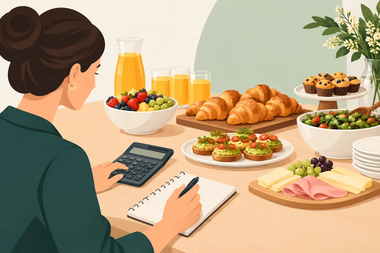 Brunch serve quantos? Calcule sem exagero