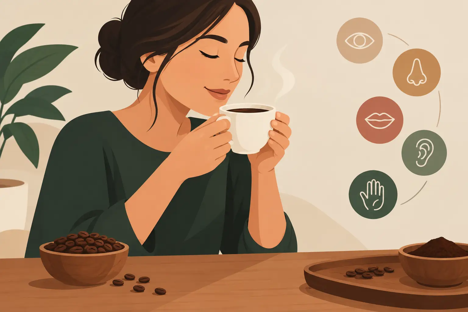 Como apreciar café com atenção sensorial